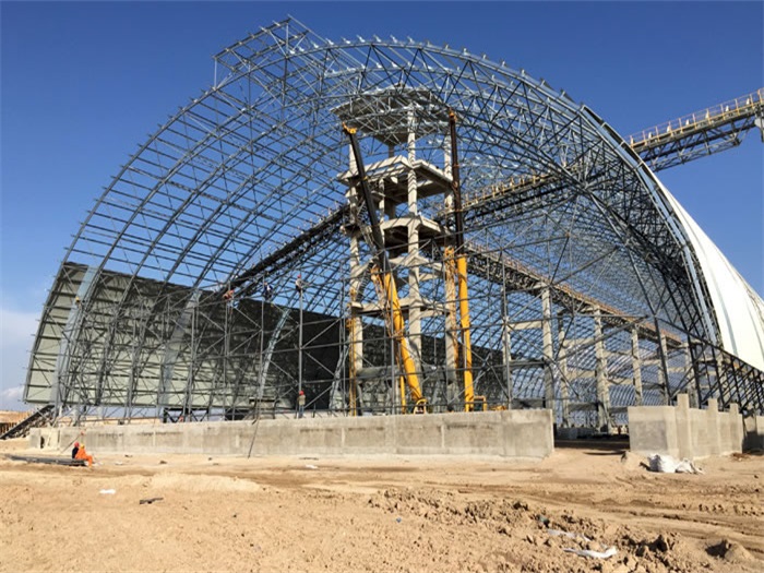 扎兰屯煤机油桶翘工程网架